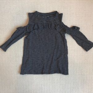 LOFT Black and White Stripe T